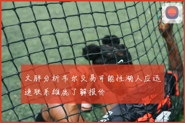 文胖分析韦尔交易可能性湖人应迅速联系雄鹿了解报价